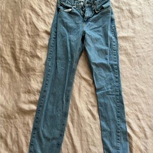 Princess Polly Blue Straight Leg Jeans Classic Denim